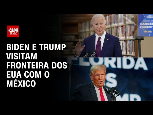 Biden e Trump visitam fronteira dos EUA com o México | CNN NOVO DIA