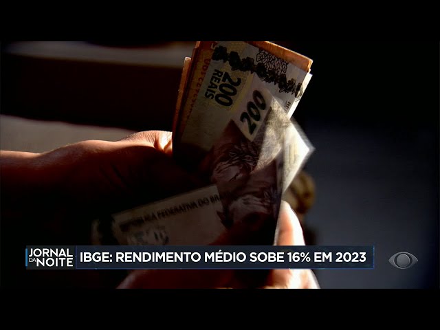 Rendimento médio sobe 16% em 2023, aponta IBGE