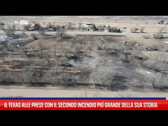 Incendio in Texas, il secondo più grande nella Storia