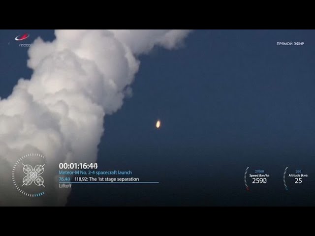 Rusia pone en órbita un satélite iraní para captar imágenes del Polo Norte y Sur