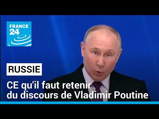 Menace nucléaire, mesures sociales... ce qu'il faut retenir du discours de Vladimir Poutine