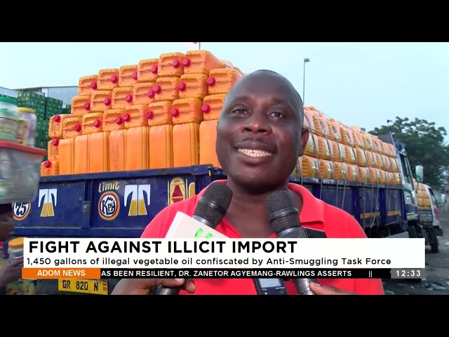 FIGHT AGAINST ILLICIT IMPORT 1,450 gallons of illegal vegetable oil confiscated by Anti Smuggling.