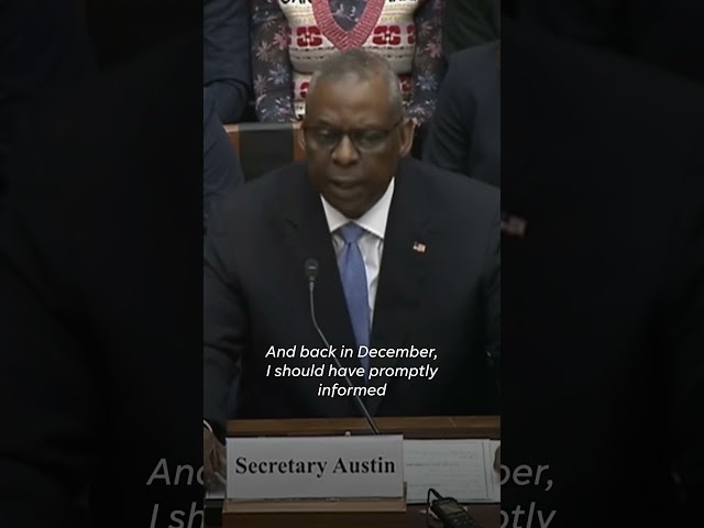 Defense Secretary Lloyd Austin apologizes to Congress #Shorts