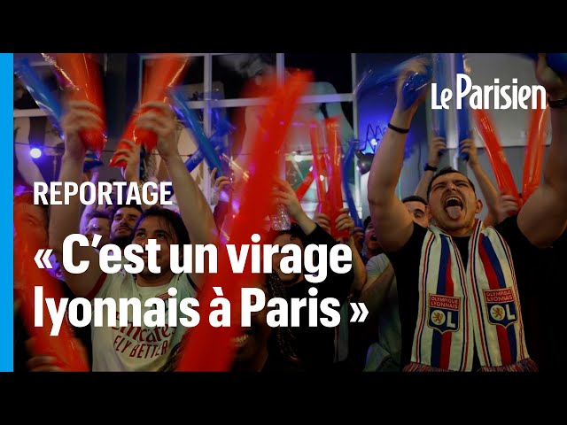 400 supporters de l'OL reforment un virage de Gones à Paris