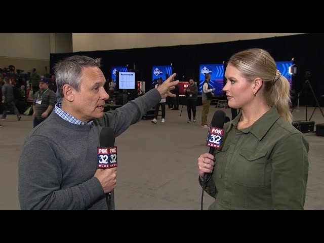 NFL Combine: FOX 32's Cassie Carlson catches up with Jeff Joniak on the Chicago Bears