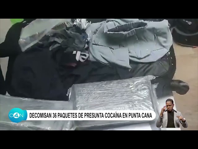 Decomisan 36 paquetes de presunta cocaína en Punta Cana