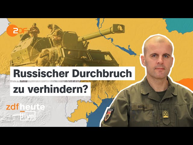 ⁣Russische Truppen auf Vormarsch: Was die Ukraine jetzt braucht | Oberst Reisner bei ZDFheute live
