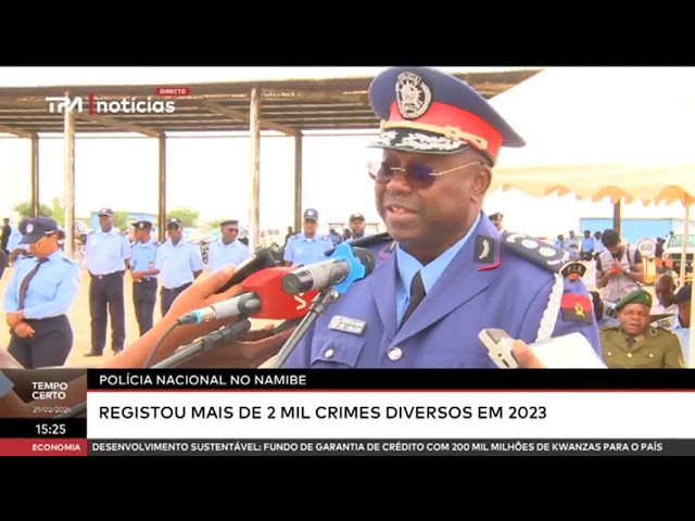 Polícia Nacional no Namibe - Registou mais de 2 mil crimes diversos em 2023