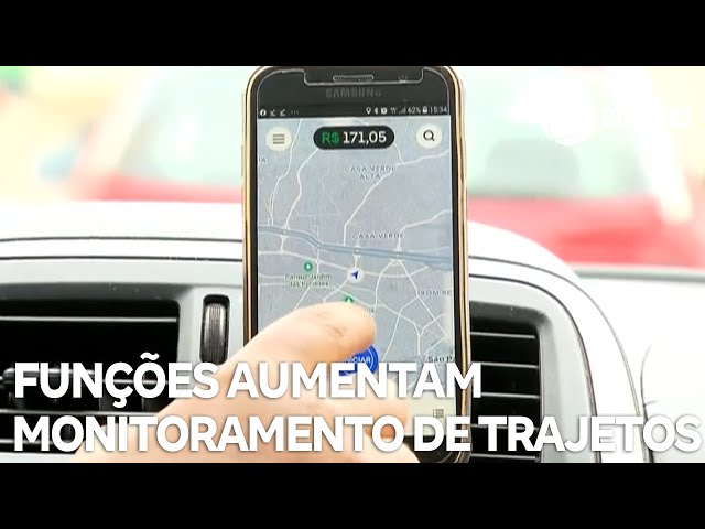 Funções aumentam o monitoramento dos trajetos em transporte por aplicativo