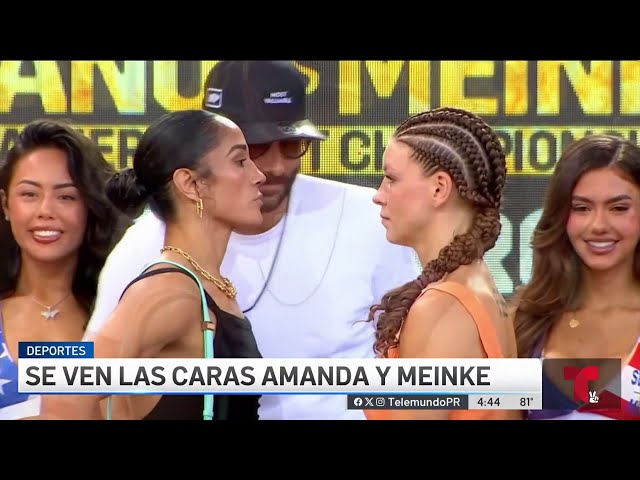 Se ven las caras Amanda Serrano y Nina Meinke