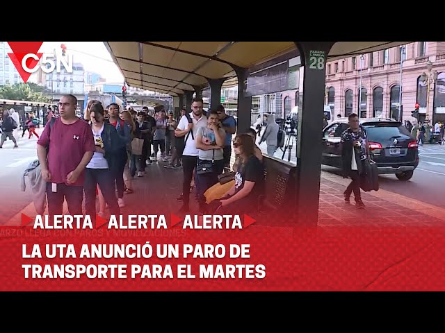 La UTA anunció un PARO de COLECTIVOS para el INTERIOR del país