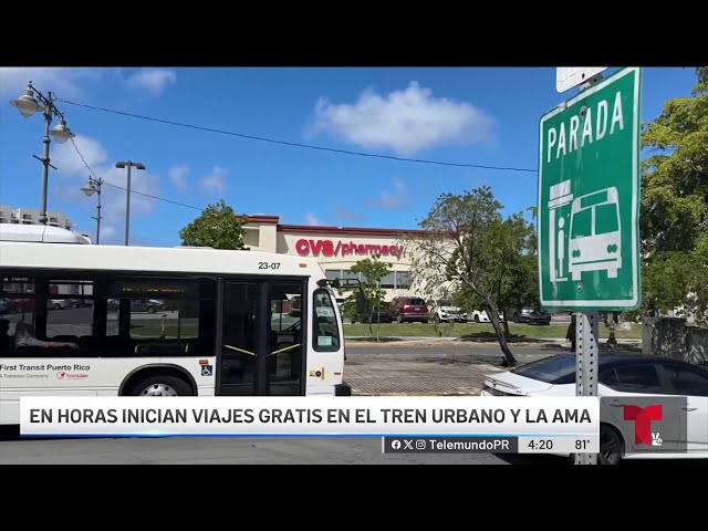 El transporte público será gratis durante seis meses