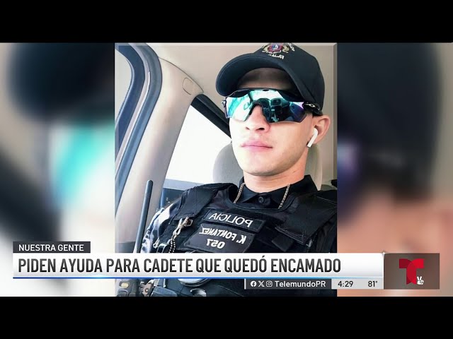 Urge ayuda para cadete de la Policía que sufrió accidente en motora