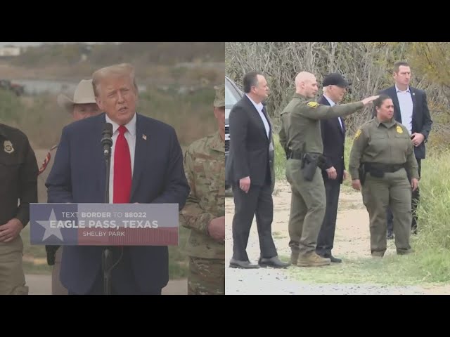 Trump, Biden duel at the US-Mexico border