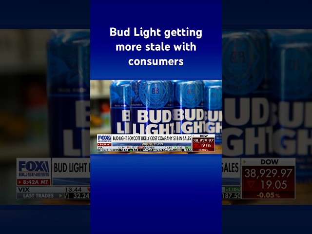 Bud Light still struggling post-Super Bowl, sales down 30% #shorts