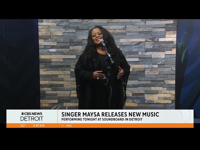 Singer Maysa performs on CBS News Detroit