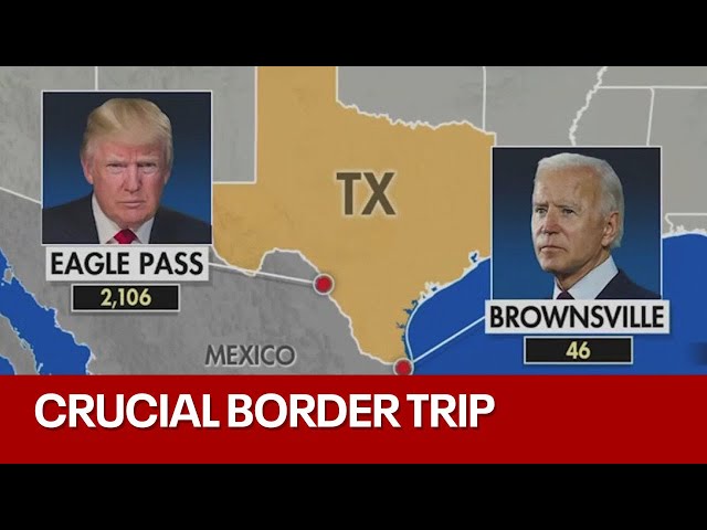 Crucial border visit for Biden, Trump ahead of election