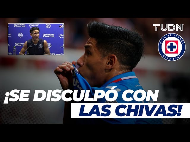 ¿ANTUNA no quiere abucheos? ¡Se disculpó con CHIVAS por besar el escudo de CRUZ AZUL! | TUDN