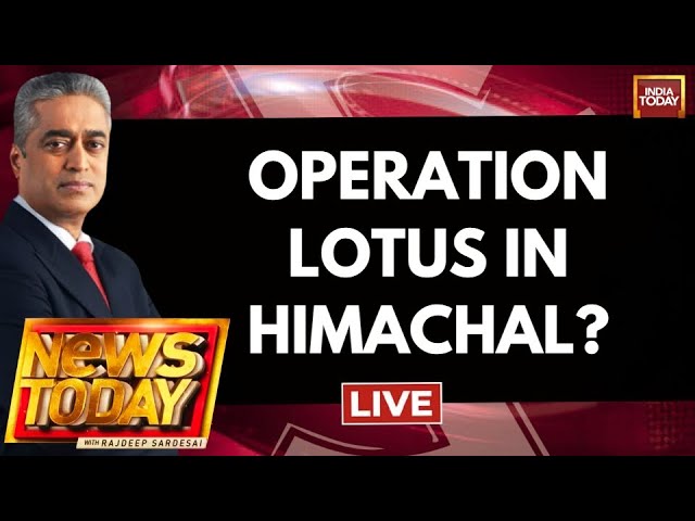 Rajdeep Sardesai LIVE: Himachal Political Crisis Escalates | Himachal News LIVE | Sukhu News LIVE