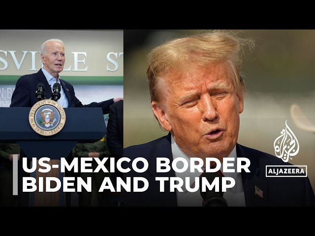 Biden and Trump at US-Mexico border: Immigration expected to be major election issue