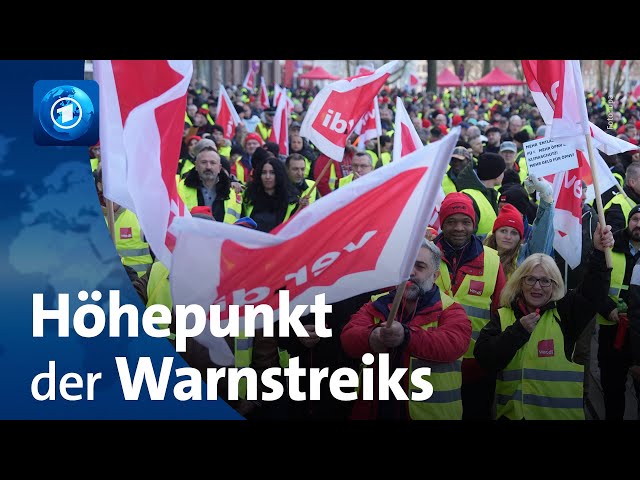 ⁣Warnstreiks im ÖPNV ausgeweitet