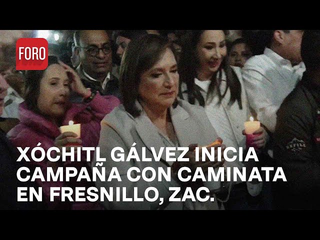 Xóchitl Gálvez inicia su campaña con caminata en Fresnillo, Zacatecas - Las Noticias