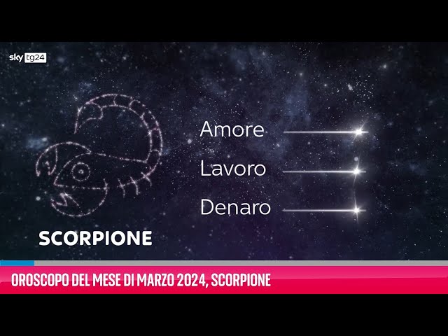 Oroscopo del mese di Marzo 2024, Scorpione