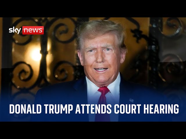 Watch live: Former President Donald Trump attends a court hearing in Florida