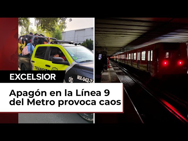 Apagón en el Metro: Línea 9 sumida en el caos por falla en el suministro eléctrico