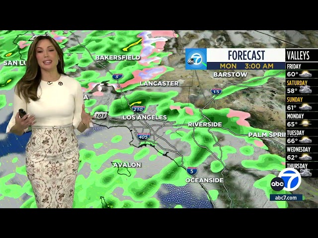 SoCal will see rain, cold temperatures starting Friday