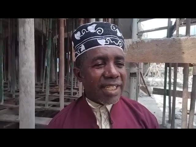 Reportage à Mirontsy Anjouan avec les responsables des travaux de la mosquée de vendredi de mirontsy