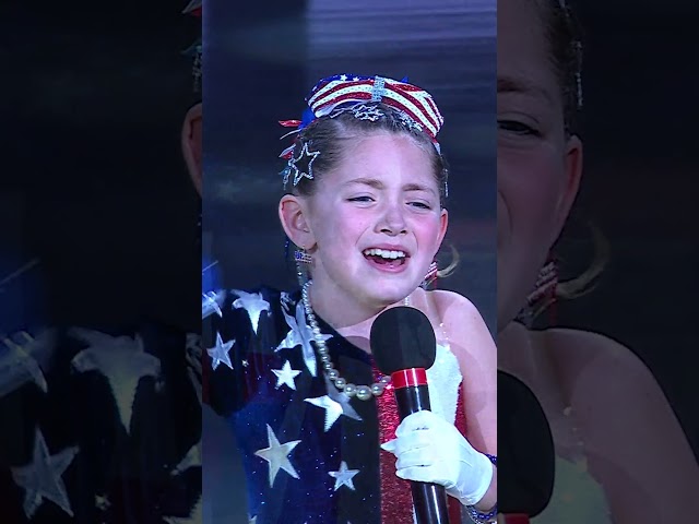 Eight-year-old goes viral for passionate national anthem performance #Shorts