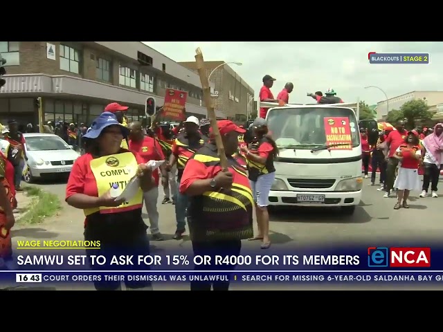 Wage negotiations | Samwu set to ask for 15% or R4000 for its members