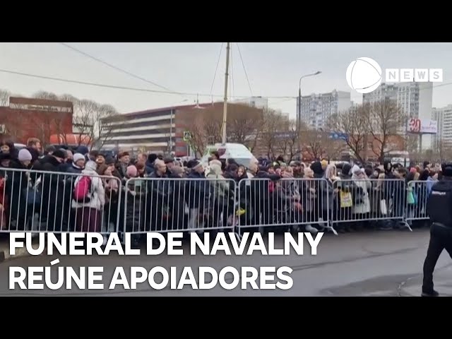 Funeral de Alexei Navalny reúne apoiadores em Moscou