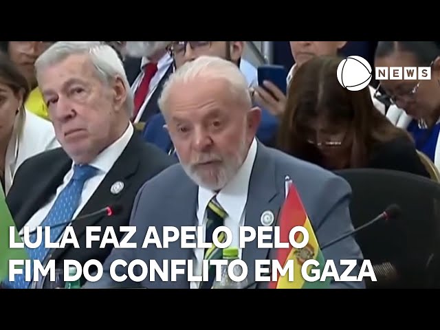 Lula faz apelo pelo fim do conflito em Gaza