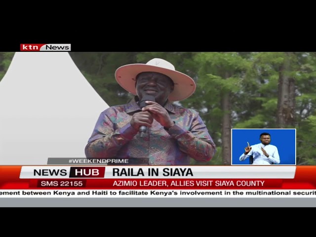 Raila in Siaya: Raila reaffirms Azimio unity dismisses reports of a possible split