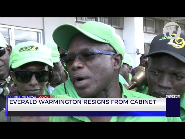 Everald Warmington Resigns from Cabinet | TVJ News