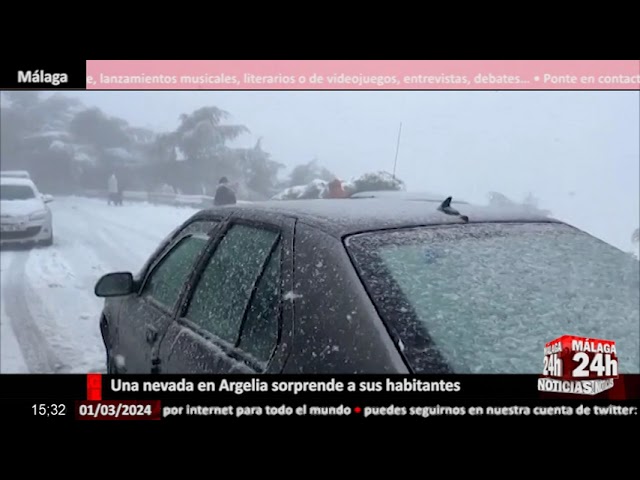 Noticia - Una nevada en Argelia sorprende a sus habitantes