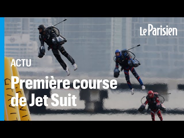 Huit pilotes volants s’affrontent lors d’une course de Jet Suit à Dubaï