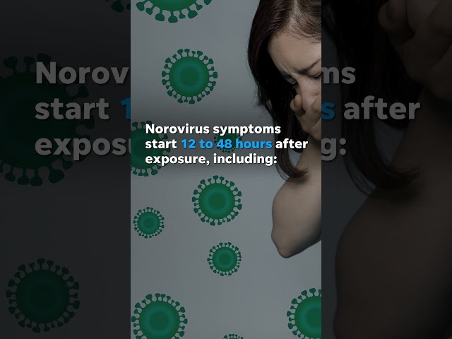 Caught a stomach bug? Norovirus symptoms and causes of easily-spread illness #Shorts