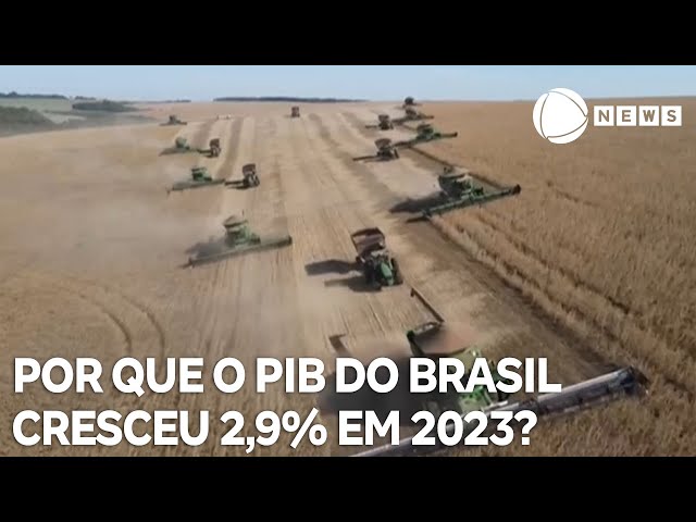 Por que o PIB do Brasil cresceu 2,9% em 2023?