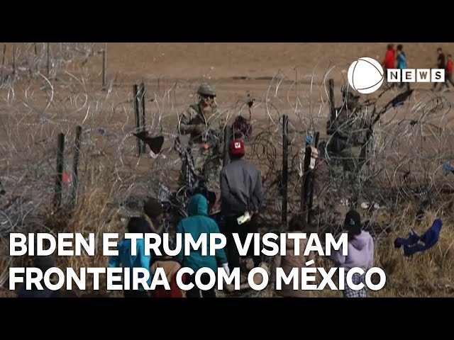 Biden e Trump visitam fronteira dos EUA com o México