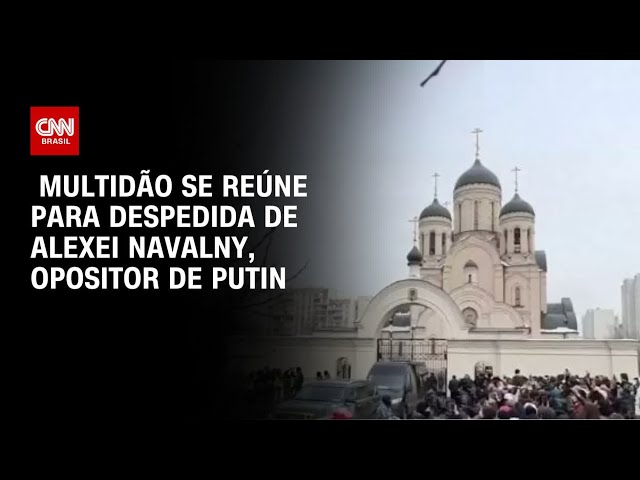 Multidão se reúne para despedida de Alexei Navalny, opositor de Putin | CNN PRIME TIME