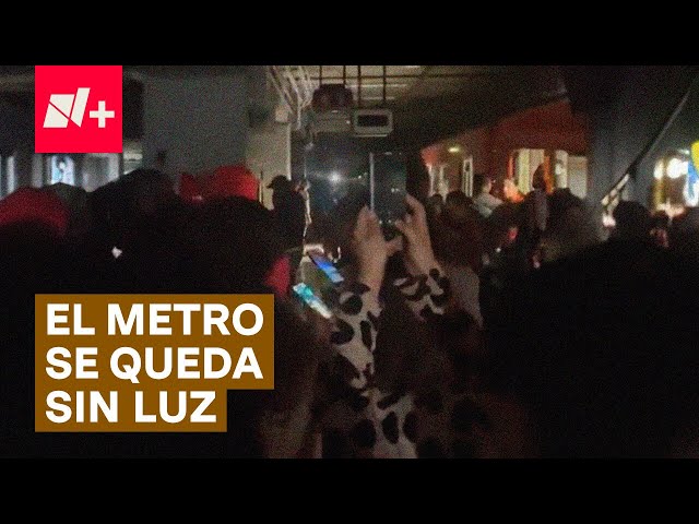 Caos en la línea 9 del Metro de la Ciudad de México - N+ #Shorts