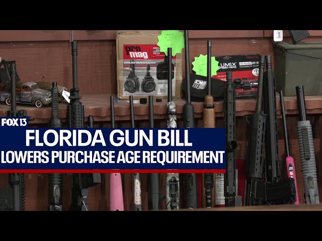 Age to buys guns in Florida may be lowered as Bill moves forward