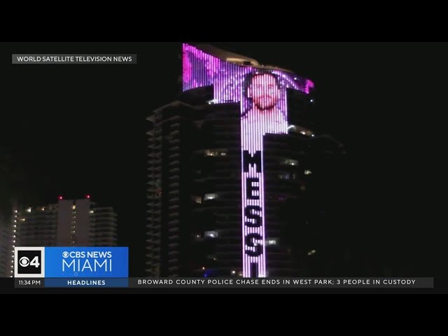 Messi lights up Downtown Miami