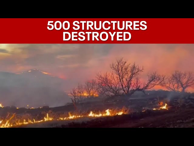 Texas Panhandle wildfires: Deadly fires destroy up to 500 structures