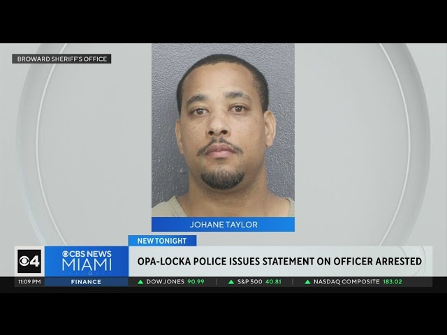 Opa-Locka Police responds to Ofc. Johane Taylor's arrest