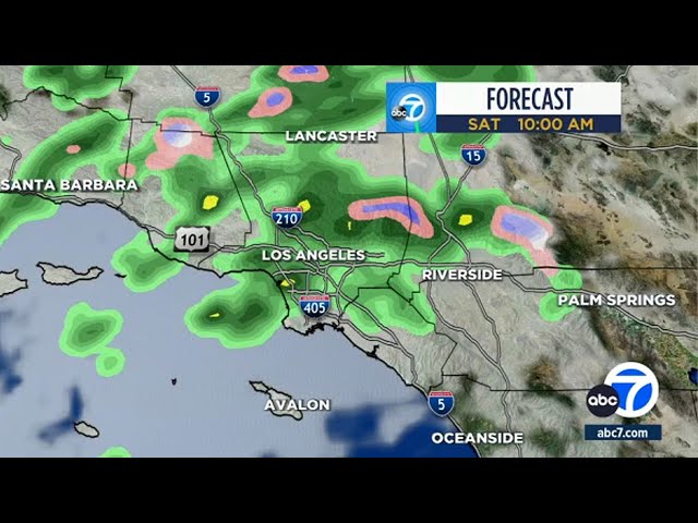 SoCal will see rain, cold temperatures through the weekend