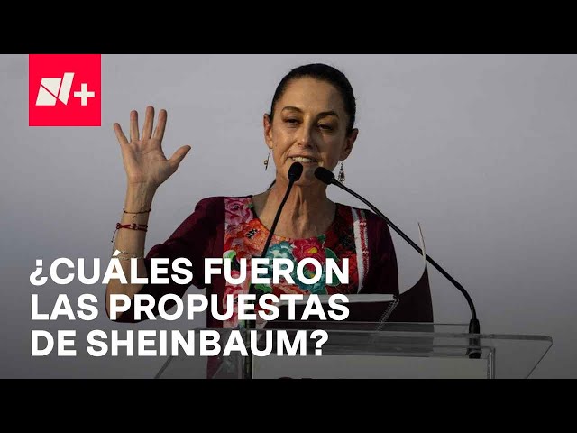 Elecciones 2024: Claudia Sheinbaum arrancó en el Zócalo al presentar 100 compromisos - En Punto